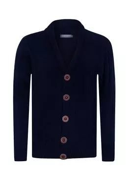 Вязаный кардиган Williot, темно-синий