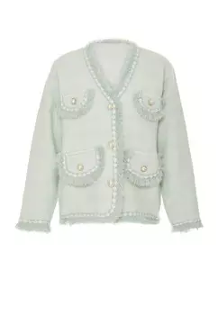 Вязаный кардиган YASANNA, мятный