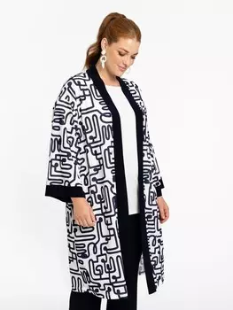 Вязаный кардиган YOEK, белый