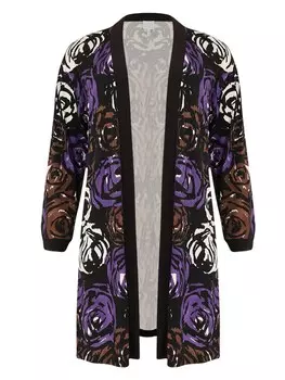 Вязаный кардиган YOEK, разноцветный