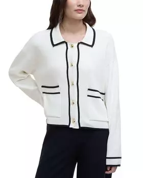 Вязаный кардиган Жасмин Barbour, белый