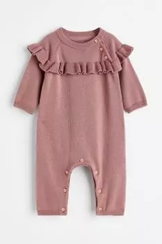 Вязаный комбинезон H&amp;M, античный розовый
