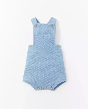 Вязаный комбинезон-лягушка Sfera, синий