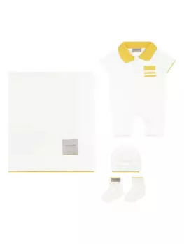 Вязаный комплект для новорожденного Gensami kids, белый