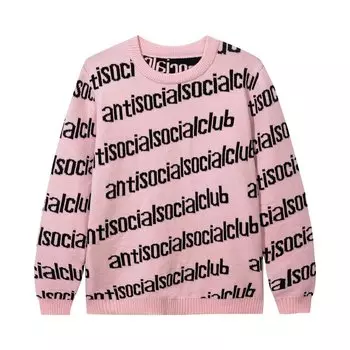 Вязаный круглый вырез Anti Social Social Club In The Loop, цвет Розовый