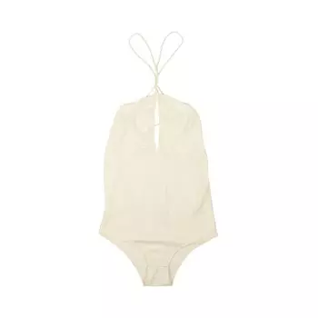 Вязаный купальник-боди Bottega Veneta Off White