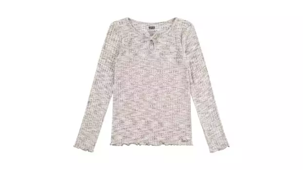 Вязаный лонгслив Space Dyne для больших девочек 7–16 лет Levi's, серый