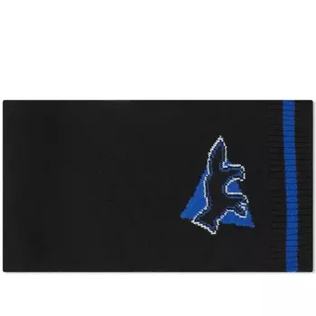 Вязаный палантин And Wander x Maison Kitsune, черный