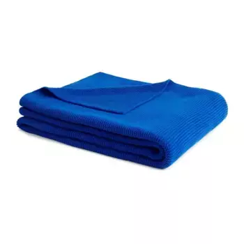 Вязаный Плед 130X170 Bassetti, синий