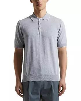 Вязаный поло Peserico, серый