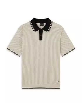Вязаный поло-свитер PS Paul Smith, слоновая кость/кремовый