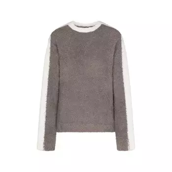 Вязаный пуловер унисекс SKIMS, цвет grey chalk multi