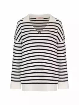 Вязаный пуловер V-logo Valentino Garavani, мультиколор