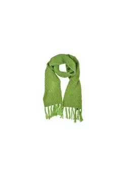 Вязаный шарф 180х30см с паллетами19463-0 SEEBERGER, цвет Limette