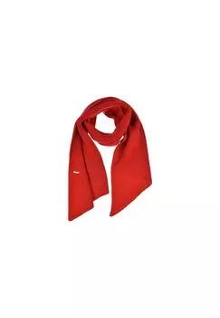 Вязаный шарф 180х30см в рубчик 19181-0 SEEBERGER, цвет Feuer One Size