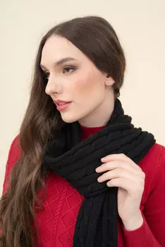 Вязаный шарф Budmil, черный