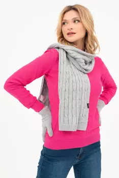 Вязаный шарф Budmil, серый