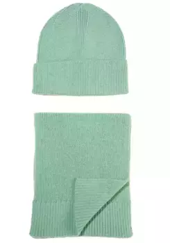 Вязаный шарф Cinque, шапка и шарф в подарочной упаковке, рождественский подарок, зеленый