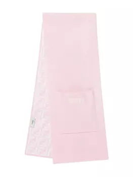 Вязаный шарф Fendi Kids, розовый