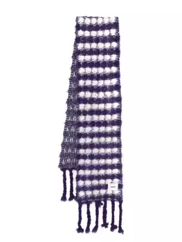 Вязаный шарф-фонарик Bonsai, фиолетовый