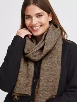Вязаный шарф Fransa, коричневый