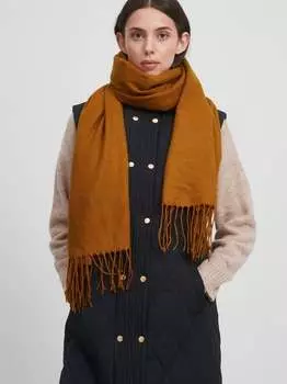 Вязаный шарф ihax Ichi, коричневый