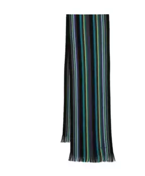 Вязаный шарф из шерсти мериноса Paul Smith, мультиколор