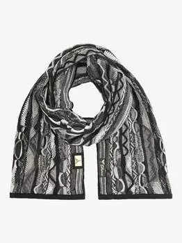 Вязаный шарф корапи Carlo Colucci, серый