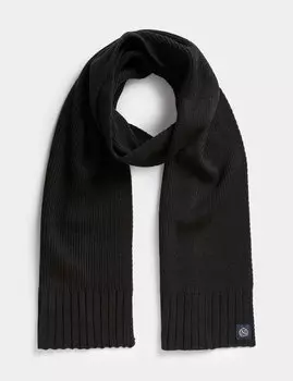 Вязаный шарф Marks & Spencer, черный