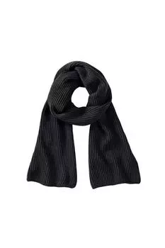 Вязаный шарф «Метро» Beechfield, черный