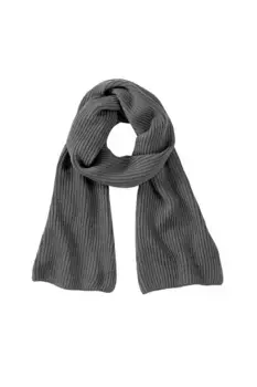 Вязаный шарф «Метро» Beechfield, серый