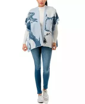 Вязаный шарф с абстрактным принтом Marcus Adler, бежевый