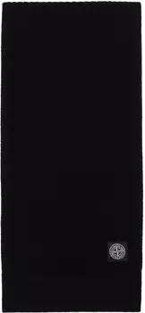 Вязаный шарф со значком Stone Island