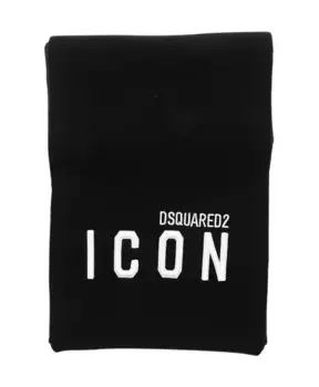 Вязаный шарф стильно и тепло Dsquared2, мультиколор