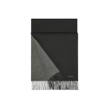 Вязаный шарф унисекс Hermes, черный/серый