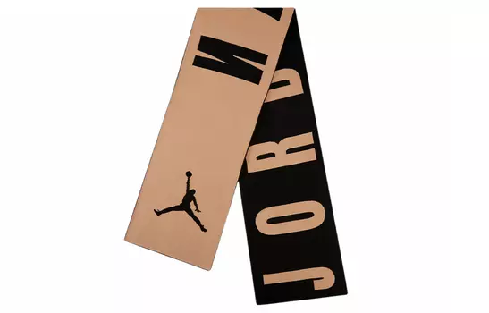 Вязаный шарф унисекс Jordan, Black Yellow