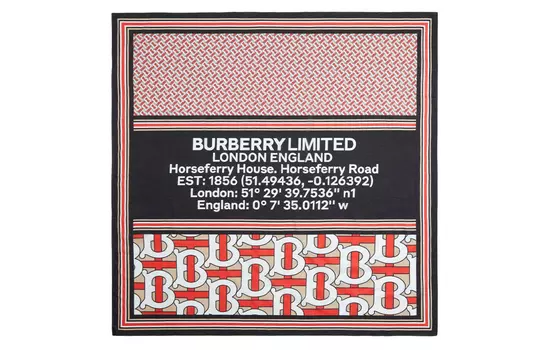 Вязаный шарф унисекс многоцветный Burberry, мультиколор