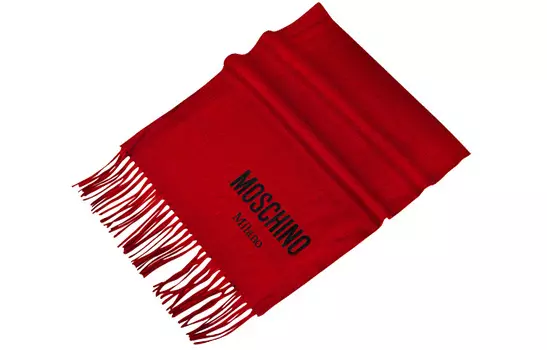 Вязаный шарф унисекс MOSCHINO