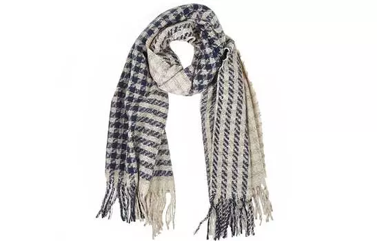 Вязаный шарф унисекс Name.S, Коричневый