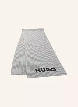 Вязаный шарф зунио_2 Hugo, серый