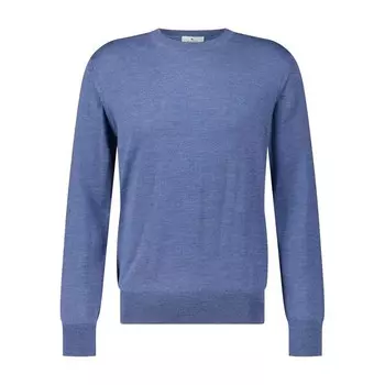 Вязаный шерстяной свитер Etro, синий