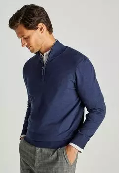 Вязаный свитер 1/2 ZIP Faonnable, цвет marine blue