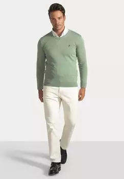 Вязаный свитер 2 PACK OF ARM PATCH DETAIL Jacey Quinn, цвет green beige