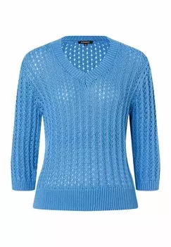 Вязаный свитер AJOUR 3/4 ARM More & More, цвет blau
