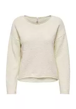 Вязаный свитер "alvilda" с подвернутым краем Only, цвет 180083 birch