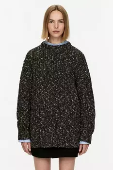 Вязаный свитер Arket, черный