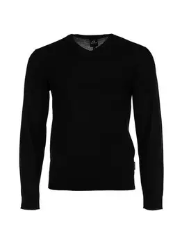 Вязаный свитер Armani Exchange, черный