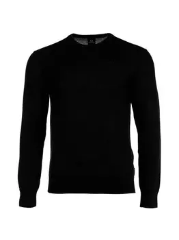 Вязаный свитер Armani Exchange, черный