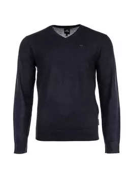 Вязаный свитер Armani Exchange, синий