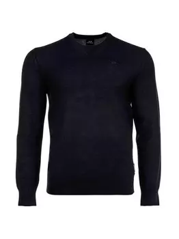 Вязаный свитер Armani Exchange, синий